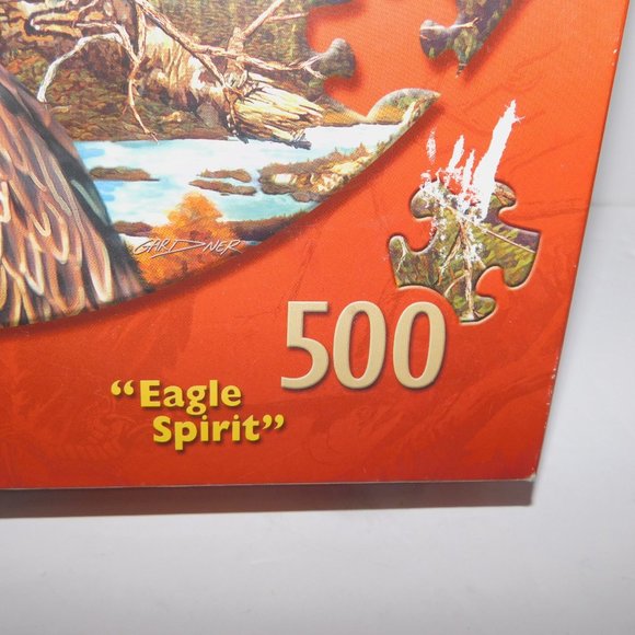 Master Pieces Steven Michael Gardner Eagle Spirit Glow in the Dark Puzzle - Picture 7 of 12